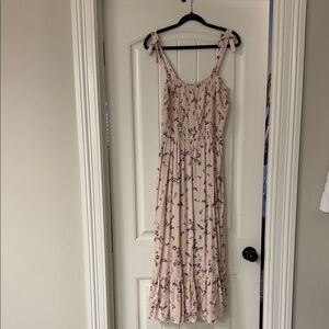 Japna Pink Floral Maxi Dress